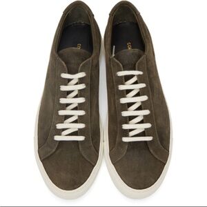 Common Projects Green Suede Men's Sneakers  Designer Luxury Brand Size 13